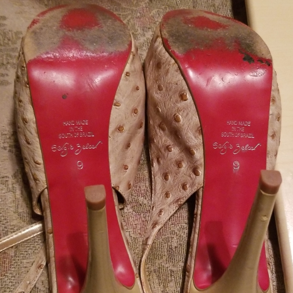 Sergio Zelcer sling back pumps